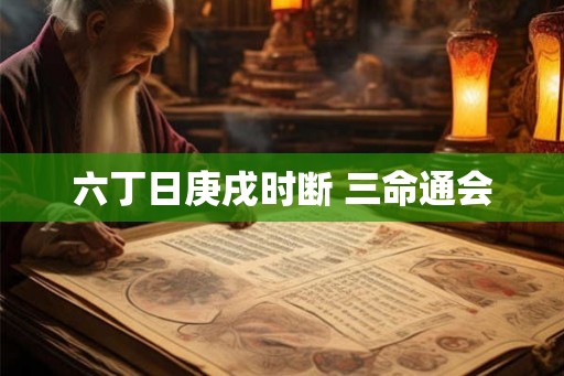 六丁日庚戌时断 三命通会