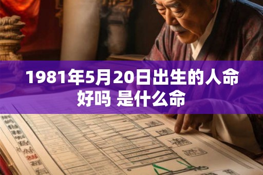 1981年5月20日出生的人命好吗 是什么命 1981年5月20日出生的人命好吗 是什么命