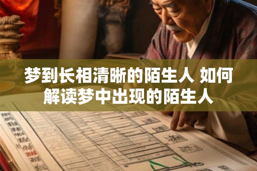 梦到长相清晰的陌生人 如何解读梦中出现的陌生人