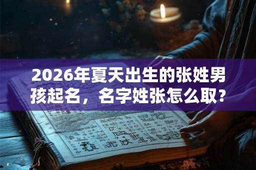 2026年夏天出生的张姓男孩起名,名字姓张怎么取? 2026年夏天出生的张姓男孩起名,名字姓张怎么取?