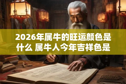 2026年属牛的旺运颜色是什么 属牛人今年吉祥色是哪个