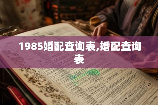 1985婚配查询表,婚配查询表