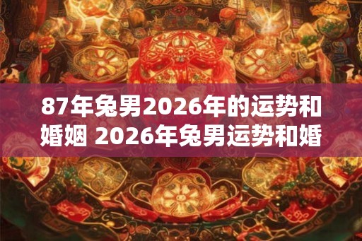 87年兔男2026年的运势和婚姻 2026年兔男运势和婚姻如何