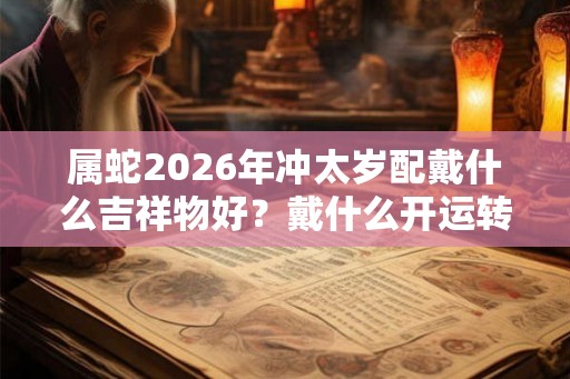属蛇2026年冲太岁配戴什么吉祥物好？戴什么开运转运？