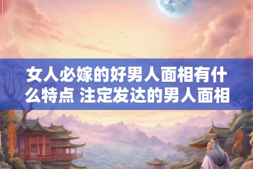 女人必嫁的好男人面相有什么特点 注定发达的男人面相
