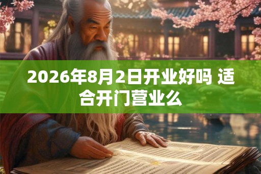 2026年8月2日开业好吗 适合开门营业么