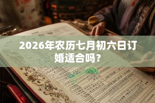 2026年农历七月初六日订婚适合吗？