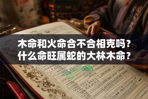 木命和火命合不合相克吗?什么命旺属蛇的大林木命? 木命和火命合不合相克吗?什么命旺属蛇的大林木命?
