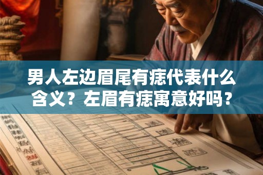 男人左边眉尾有痣代表什么含义？左眉有痣寓意好吗？