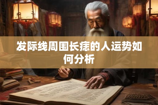 发际线周围长痣的人运势如何分析