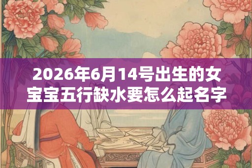 2026年6月14号出生的女宝宝五行缺水要怎么起名字