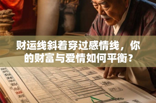 财运线斜着穿过感情线,你的财富与爱情如何平衡? 财运线斜着穿过感情线,你的财富与爱情如何平衡?