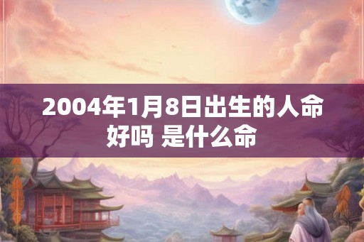 2004年1月8日出生的人命好吗 是什么命