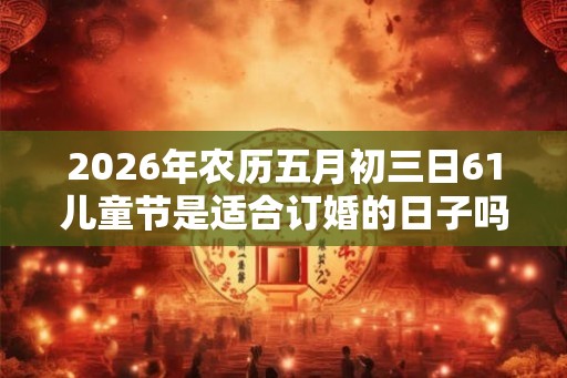 2026年农历五月初三日61儿童节是适合订婚的日子吗? 2026年农历五月初三日61儿童节是适合订婚的日子吗?