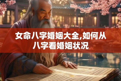 女命八字婚姻大全,如何从八字看婚姻状况 女命八字婚姻大全,如何从八字看婚姻状况