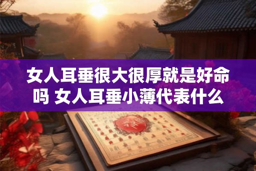 女人耳垂很大很厚就是好命吗 女人耳垂小薄代表什么