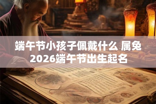 端午节小孩子佩戴什么 属兔2026端午节出生起名 端午节小孩子佩戴什么 属兔2026端午节出生起名