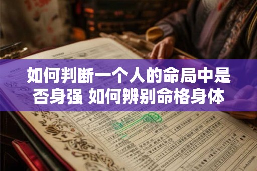 如何判断一个人的命局中是否身强 如何辨别命格身体是否健康