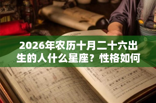 2026年农历十月二十六出生的人什么星座？性格如何？