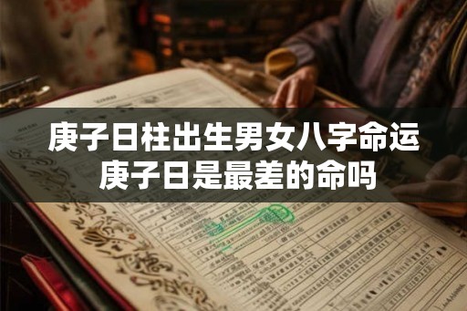 庚子日柱出生男女八字命运 庚子日是最差的命吗