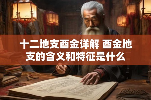 十二地支酉金详解 酉金地支的含义和特征是什么
