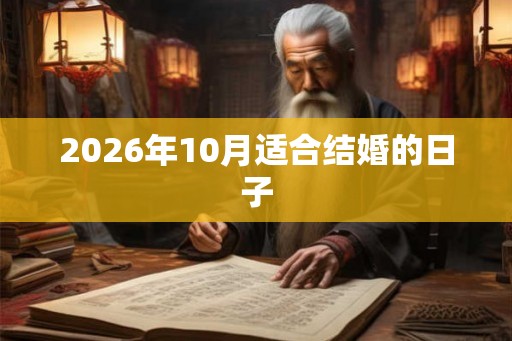 2026年10月适合结婚的日子