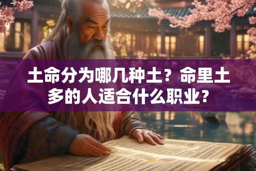 土命分为哪几种土？命里土多的人适合什么职业？