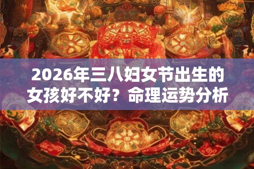 2026年三八妇女节出生的女孩好不好?命理运势分析 2026年三八妇女节出生的女孩好不好?命理运势分析