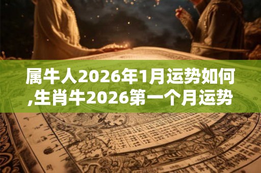 属牛人2026年1月运势如何,生肖牛2026第一个月运势分析
