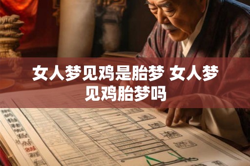 女人梦见鸡是胎梦 女人梦见鸡胎梦吗