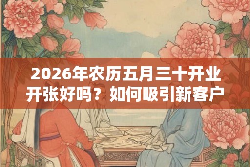 2026年农历五月三十开业开张好吗?如何吸引新客户 2026年农历五月三十开业开张好吗?如何吸引新客户
