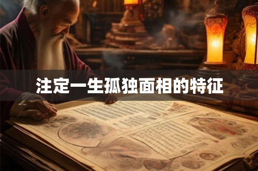 注定一生孤独面相的特征