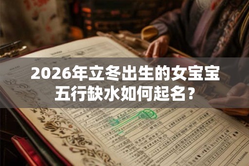 2026年立冬出生的女宝宝五行缺水如何起名？
