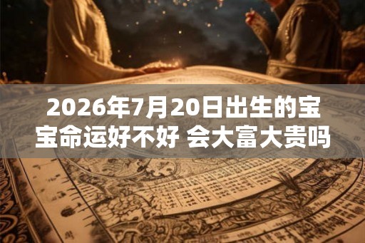 2026年7月20日出生的宝宝命运好不好 会大富大贵吗