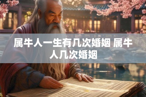 属牛人一生有几次婚姻 属牛人几次婚姻