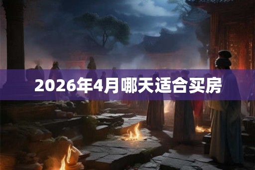 2026年4月哪天适合买房
