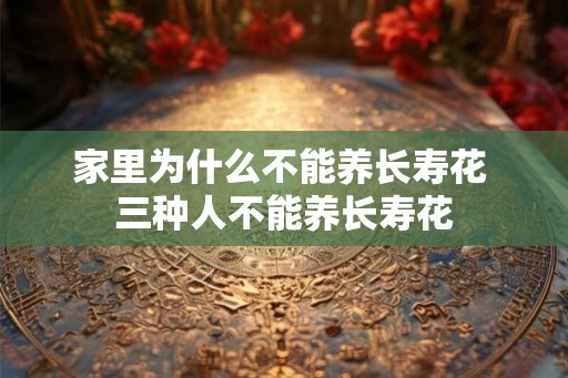 家里为什么不能养长寿花 三种人不能养长寿花