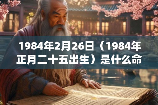 1984年2月26日（1984年正月二十五出生）是什么命_命运如何