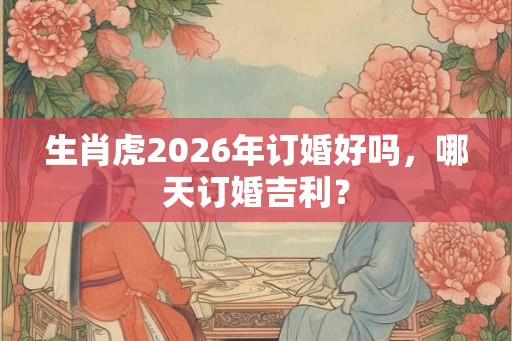 生肖虎2026年订婚好吗,哪天订婚吉利? 生肖虎2026年订婚好吗,哪天订婚吉利?