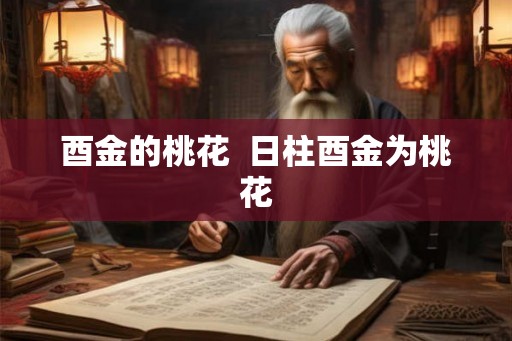 酉金的桃花  日柱酉金为桃花