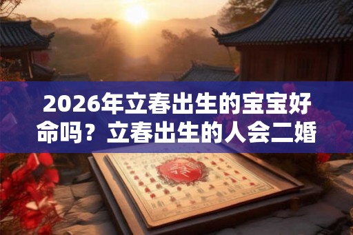 2026年立春出生的宝宝好命吗？立春出生的人会二婚吗？