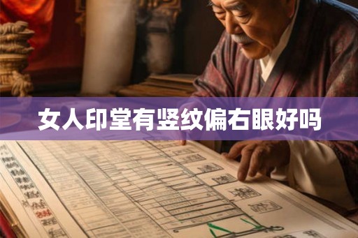 女人印堂有竖纹偏右眼好吗 女人印堂有竖纹偏右眼好吗