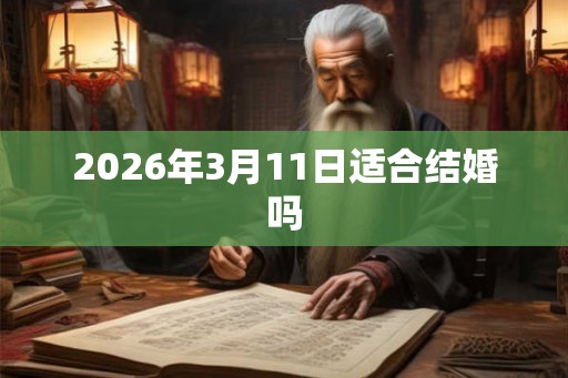 2026年3月11日适合结婚吗 2026年3月11日适合结婚吗