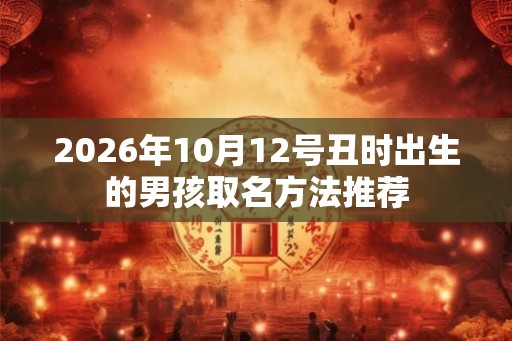 2026年10月12号丑时出生的男孩取名方法推荐 2026年10月12号丑时出生的男孩取名方法推荐