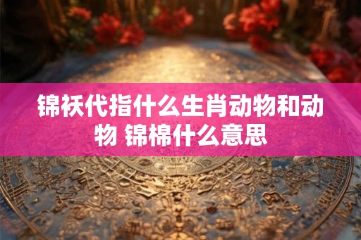锦袄代指什么生肖动物和动物 锦棉什么意思