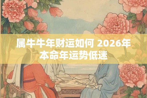 属牛牛年财运如何 2026年本命年运势低迷