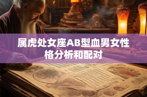 属虎处女座AB型血男女性格分析和配对 属虎处女座AB型血男女性格分析和配对