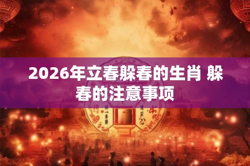 2026年立春躲春的生肖 躲春的注意事项