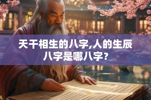 天干相生的八字,人的生辰八字是哪八字? 天干相生的八字,人的生辰八字是哪八字?