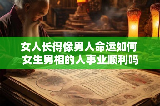 女人长得像男人命运如何 女生男相的人事业顺利吗